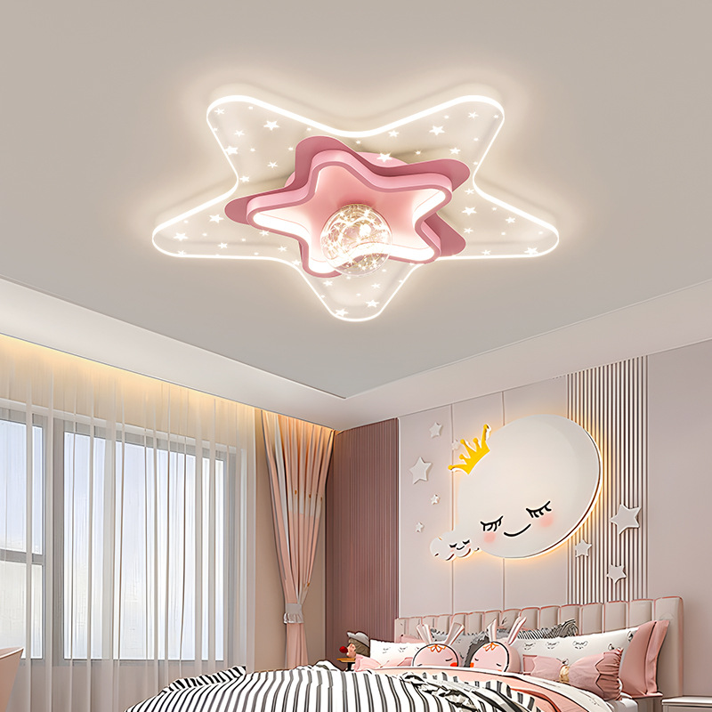lámpara de habitación para niños lámpara de dormitorio para niños lámparas de habitación para niñas moderno minimalista viento creativo comedor iluminación de techo 440L