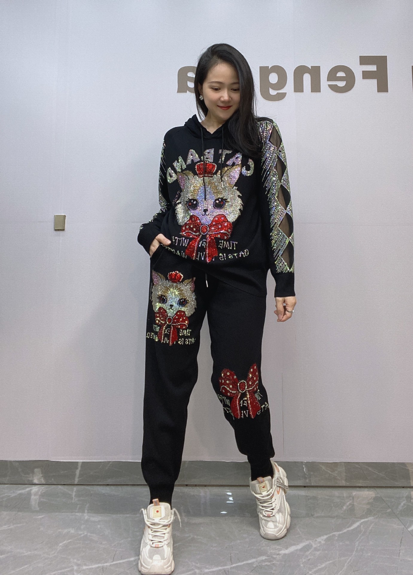 Pantalones Palazzo De Pierna Ancha Para Mujer, 2024, Para Otoño, Casual, Cintura Alta, Pantalones De Descanso Con Bolsillos, Negro