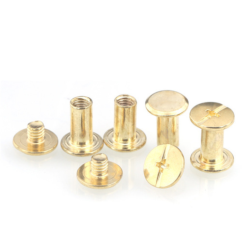 [m5] Iron-plated copper-plated gold-colored mother-in-law rivets locking screws photo album account book recipe rivet lock buckle wholesale