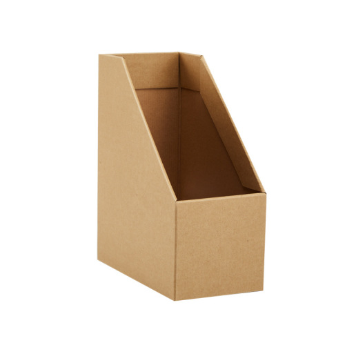 Leather paper multi-layer drawer minimalist bookend box office desk A4 paper file organization folding storage cabinet
