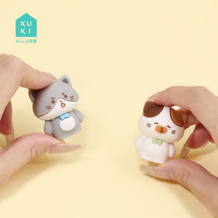 KUKI Keqi Family Children's Pencil Sharpener Manual Pencil Sharpener for Primary School Students Creative Doll Pencil Sharpener