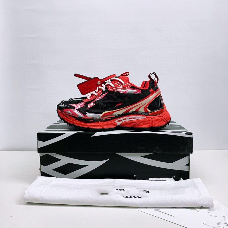 Putian Shoes Off-White Be Right Back Round Toe Lace-Up Sneakers for Men and Women Casual Shoes Dad Shoes