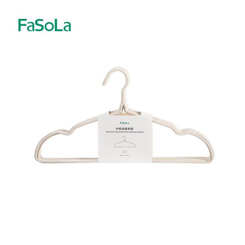 FaSoLa衣服晾晒架家用加大凹槽防滑成人衣撑学生宿舍护肩无痕衣架|undefined