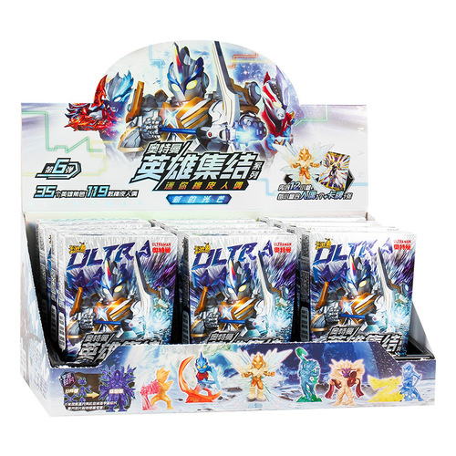Card game Ultraman Eraser 6th mini-doll creative eraser blind box student gift for children starting school