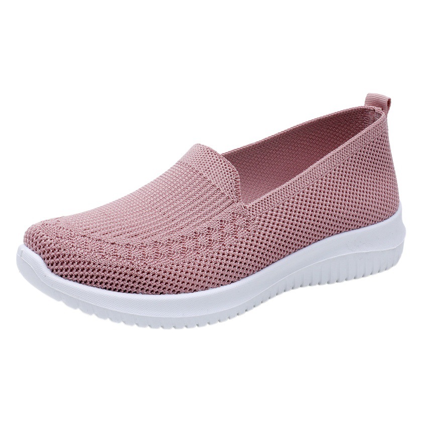 Zapatos de tela estilo Pekín antiguo para mujer, estilo veraniego, ligeros, transpirables, antideslizantes, zapatos planos para caminar para mujeres de mediana edad y mayores, zapatos para madres, zapatos para mujer.