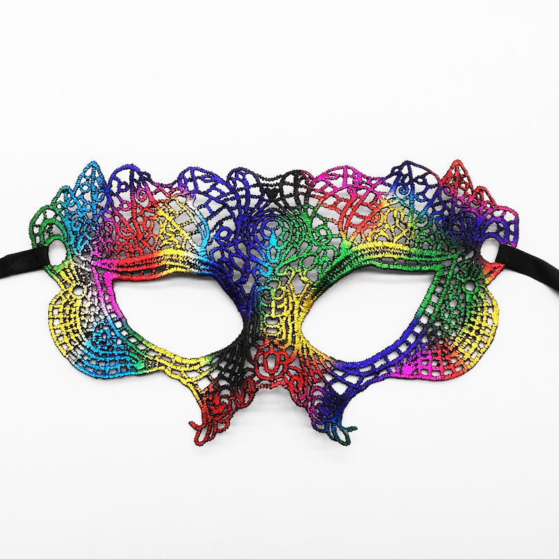Máscaras de encaje transfronterizas, máscaras de encaje de fiestas de Halloween, máscaras de ojos especiales para carnaval de Halloween