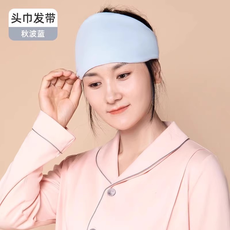 麒月子帽春夏薄手純綿婦人帽妊婦髪帯頭巾防風妊婦産後夏帽子|undefined