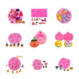 DIY南瓜软糖蛋糕巧克力糖工艺模具硅胶烘焙模具软糖蛋糕装饰糕点