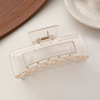 Brand big crab pin, shark, hairgrip, advanced hair accessory, South Korea, simple and elegant design, high-quality style