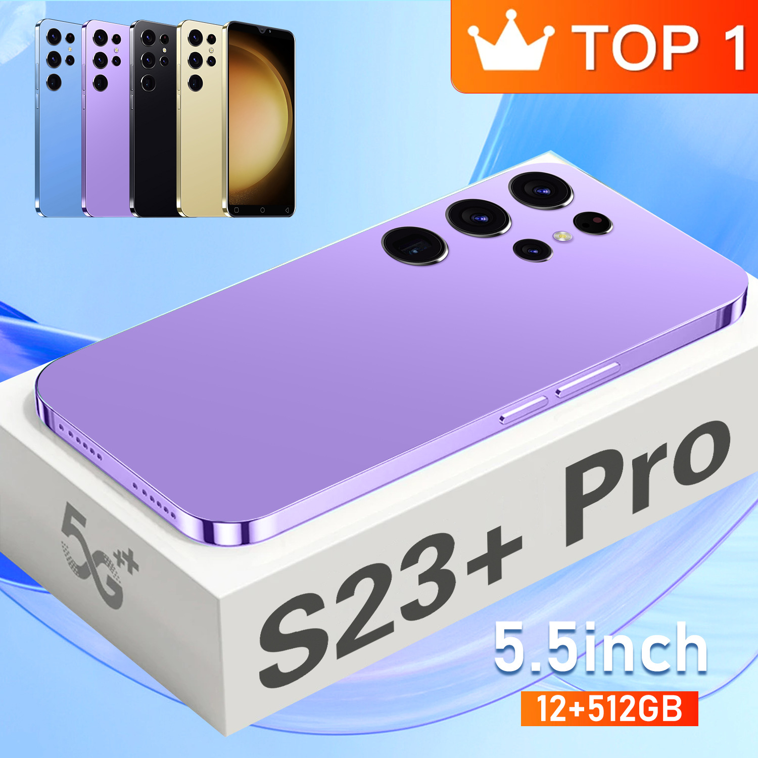 跨境手机S23+Pro 1+8G 安卓8.1国产大屏外贸工厂低价代发智能手机