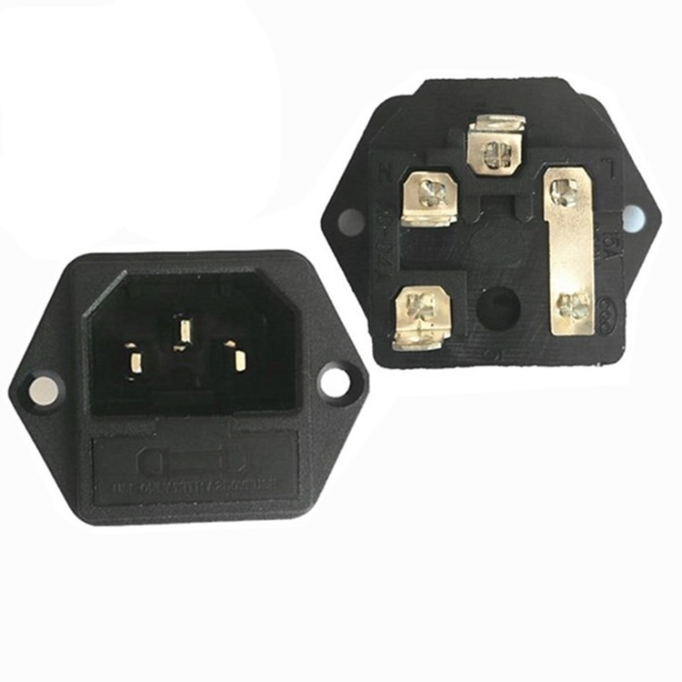 AC品字插座 电源插座AC03 二合一带保险丝插座器具插座