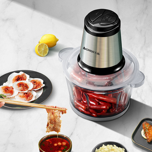Zhigao Meat Grinder Multi-functional Electric Meat Grinder Dumpling Filling Mixer Chop Vegetables Gift Wholesale Food Processor 
