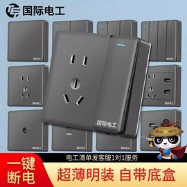 墙壁插座;墙壁开关;其他插座