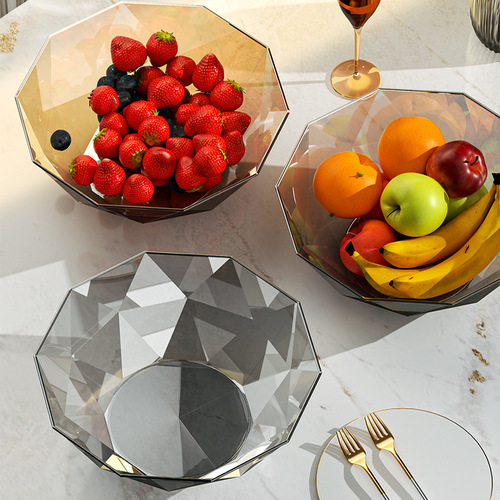 Fruit Plate  New Model Fruit Plate Home Use Living Room Coffee Table High-End Luxury Candy Plate Reception Snack Plate Trivet