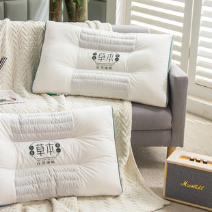 Cotton buckwheat pillow core two-in-one cervical spine protection to help sleep a pair of single-person household non-deformation pillow