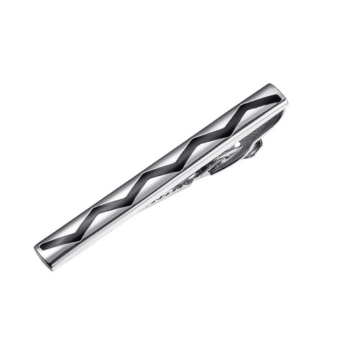Dali Western Men's Business Tie Clip Fashion French Shirt Uniform Tie Clip Iron Black Enamel Tie Clip