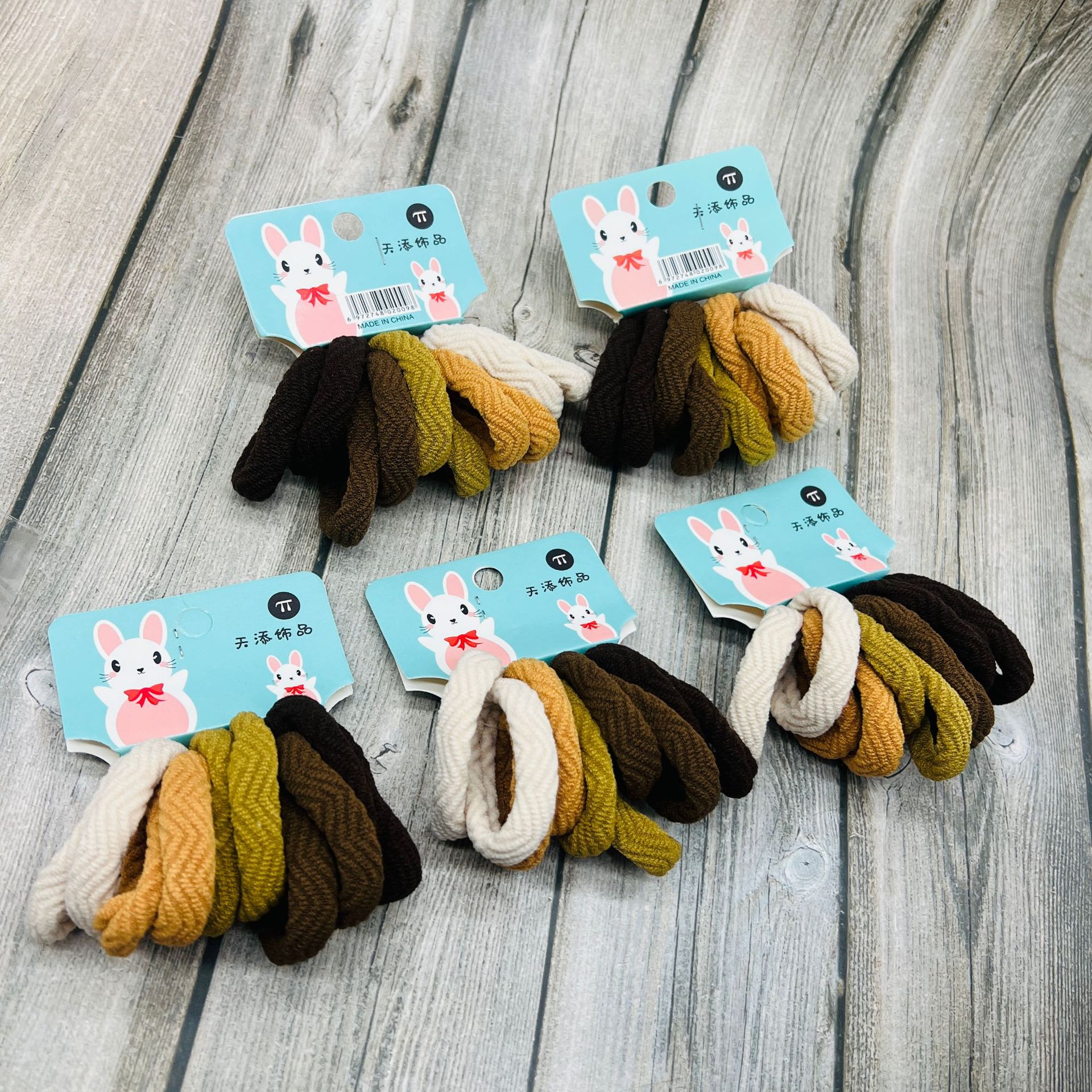 Gomas para el pelo coreanas – alta elasticidad, 8 unidades por pack, calidad económica