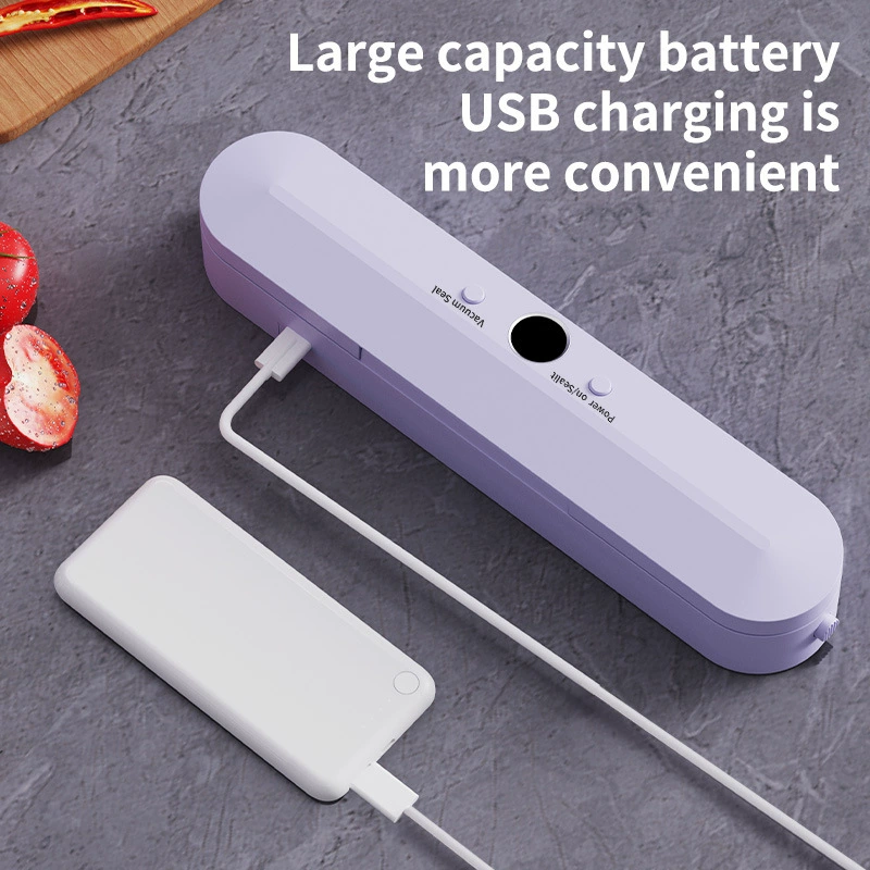 Cross -border vacuum food preservation seal charging small household packaging machine LCD automatic vacuum secret seal