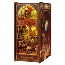 佳特DIY小屋书立SL24世纪博物馆 木质手工拼装景观模型摆件礼物