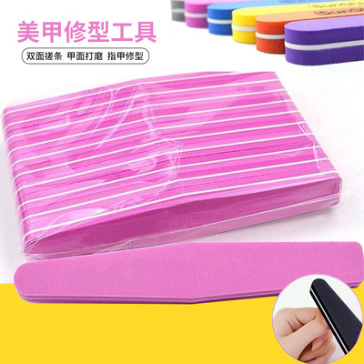 Nail enhancement sponge Two-sided Polished bar Sand bar Polishing Article nail polish sponge Manicure tool