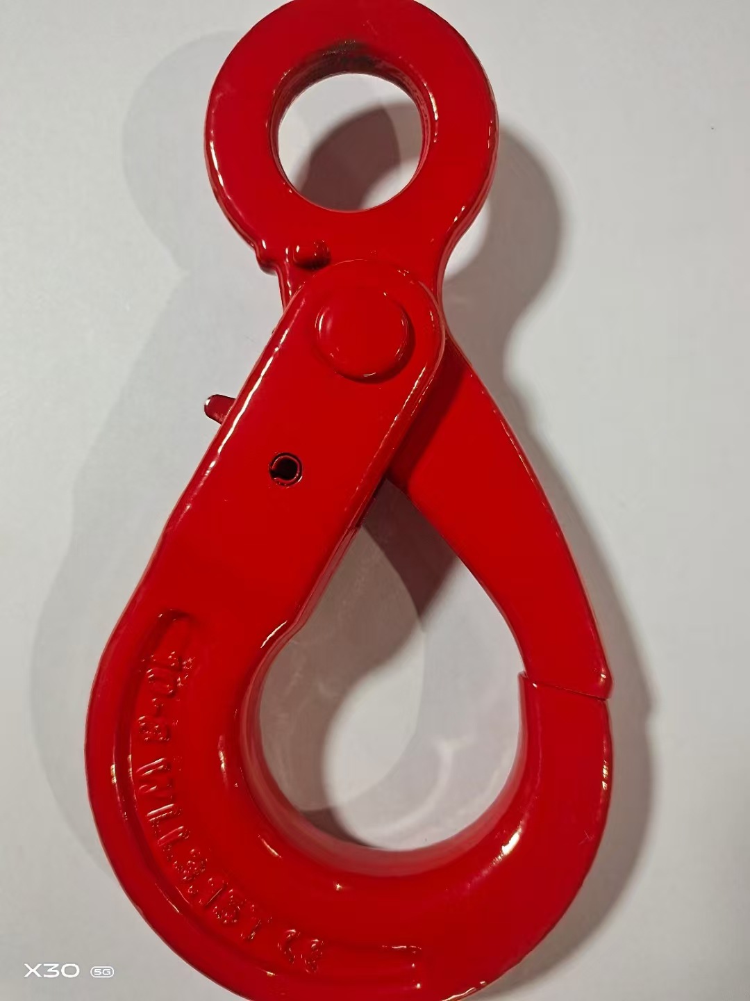 G80羊角钩起重吊钩360度旋转吊钩眼型钩G80国标自锁钩