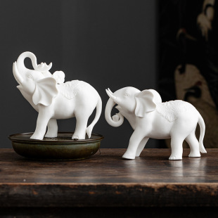 White Porcelain Tea Pet Ornaments, Tea Table, Tea Set, Tea Toys, Fine Jewelry, Cute Elephant Cover, Tea Ceremony Accessories