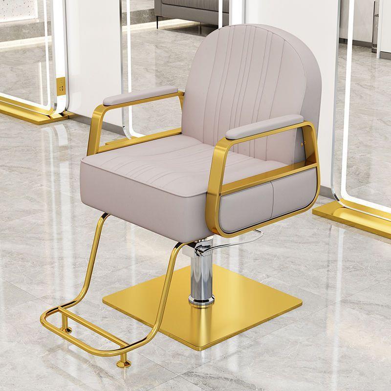 Silla de peluquería silla de salón de peluquería silla de corte de pelo silla de elevación rotativa de acero inoxidable silla de barbero image 31