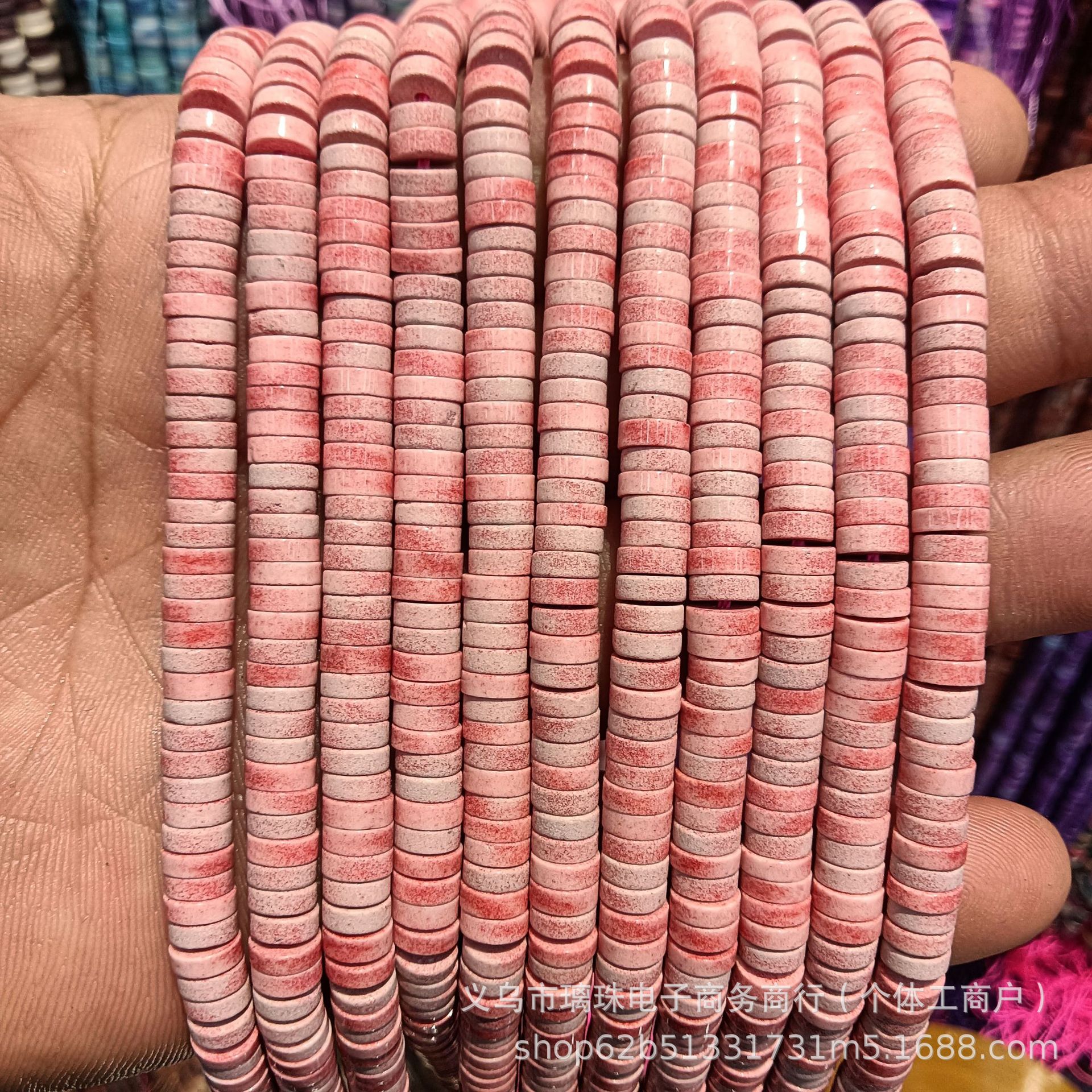 Natural Stone 3*6mm Round Edge Right Angle Wheel Beads Spacer Beads Loose Beads Semi-Finished DIY Jewelry Handmade Materials Wholesale