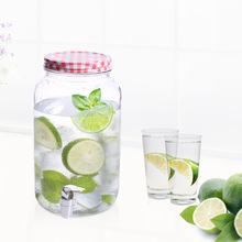 3升大容量圆形梅酒瓶丝口盖酿酒瓶发酵密封果汁泡酒罐玻璃瓶