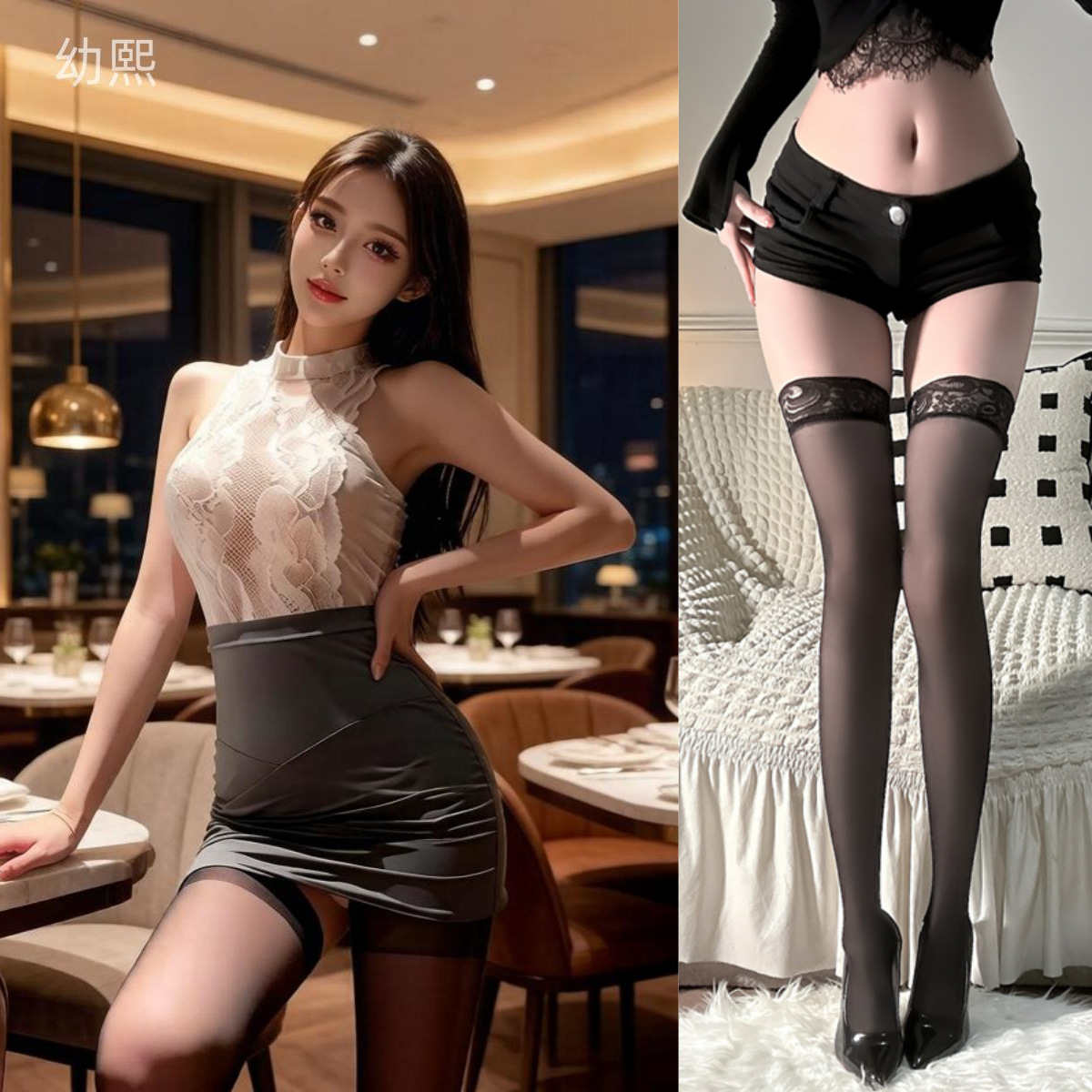 ◆개인 비서◆슈트 + 블랙 스타킹