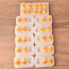 卡通树脂微缩面包乌龟薯条蛋挞摆件 DIY饰品配件硅胶模具