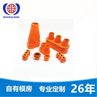 汽车橙色硅胶高压保护套硅橡胶耐高温