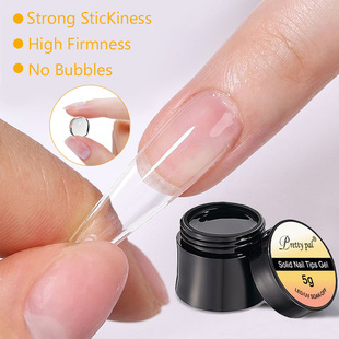 Cross-border tank armor membrane non-stick hand solid patch gel nail adhesive firm UV glue factory direct sales