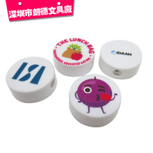 批发创意圆形塑料卷笔刀 笔刨 削笔器 彩印LOGO 可选带盖或不带盖