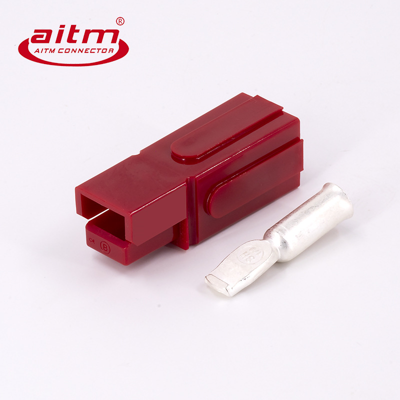 单极180A不分公母 UPS移动电源连接器 叉车充电插头 大电流连接器