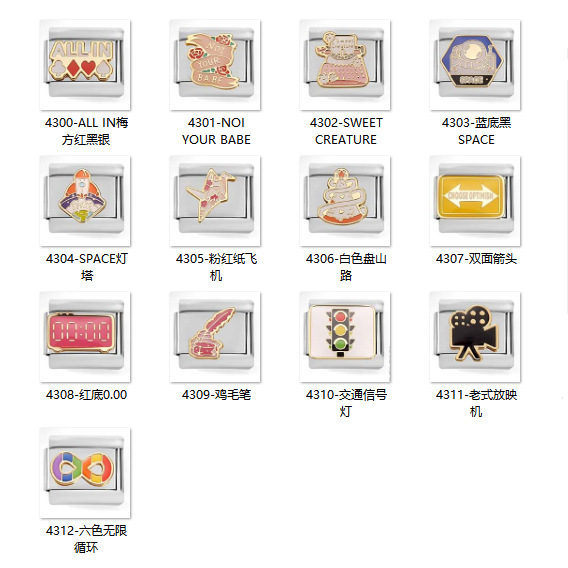 Seiko Quality New Italian Module Bracelet Indicator Sign Personalized Handmade Combination Elastic Chain Bestie Gift Seiko Quality New Italian Module Bracelet Indicator Sign Personalized Handmade Combination Elastic Chain Bestie Gift