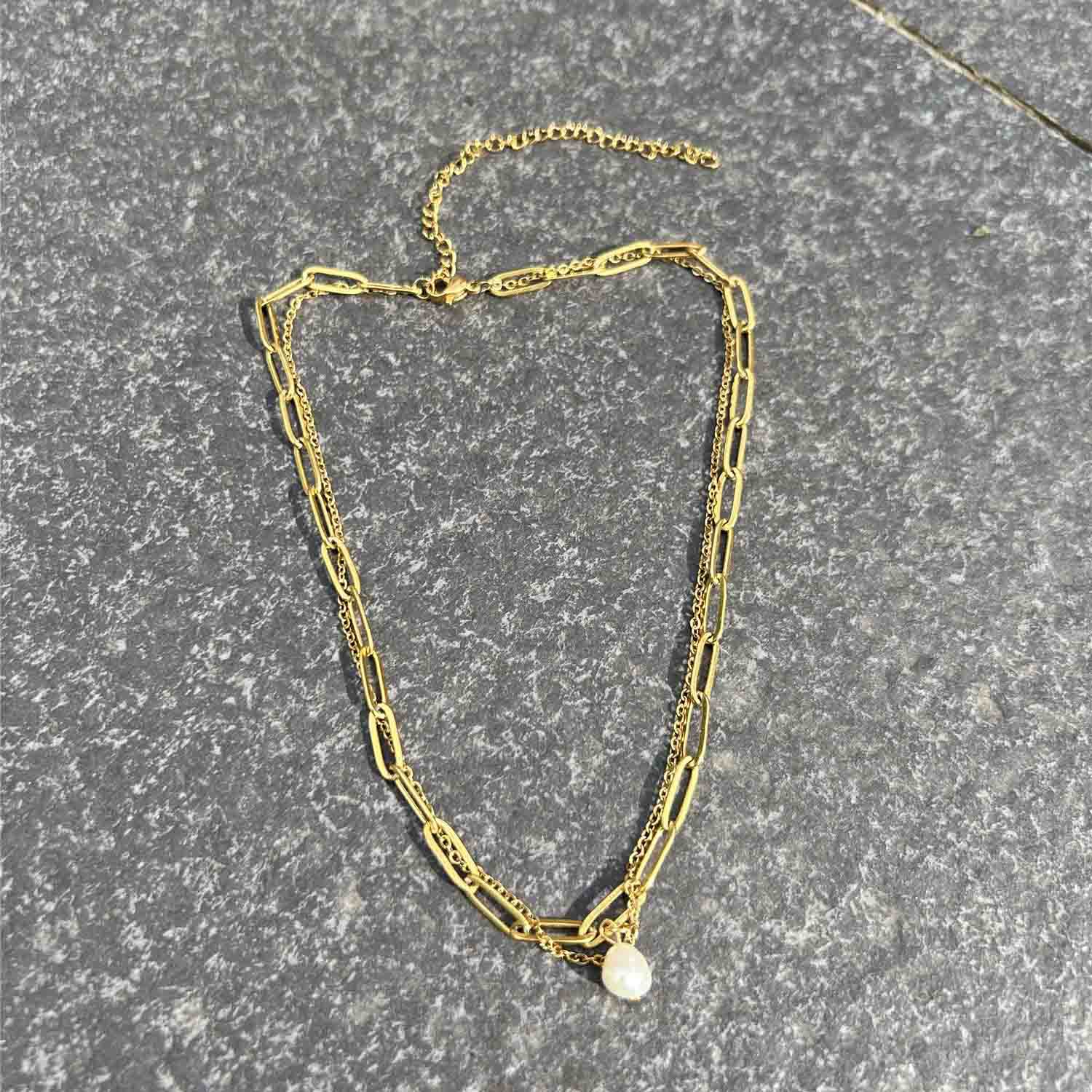 Women's Gender Wholesale Jewelry Simple Style Solid Color 304 Stainless Steel Pendant Necklace