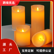 跨境LED电子蜡烛灯婚庆引路灯酒店家居派对布置装饰调光仿真蜡烛