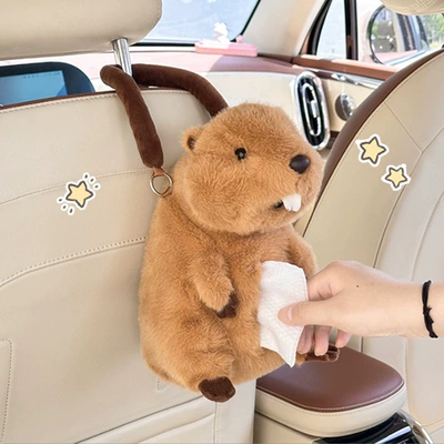 Multifunctional Car Hanging Tissue Pumping: Car tissue box/set - ly-hanging-hamster