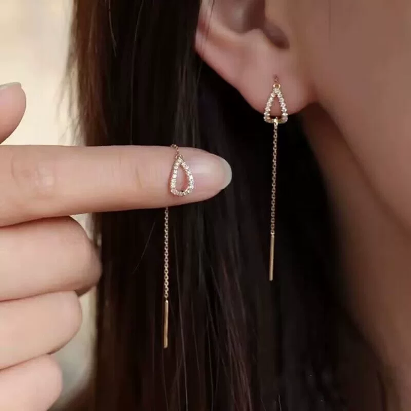Серьги с кисточками, простой и элегантный дизайн