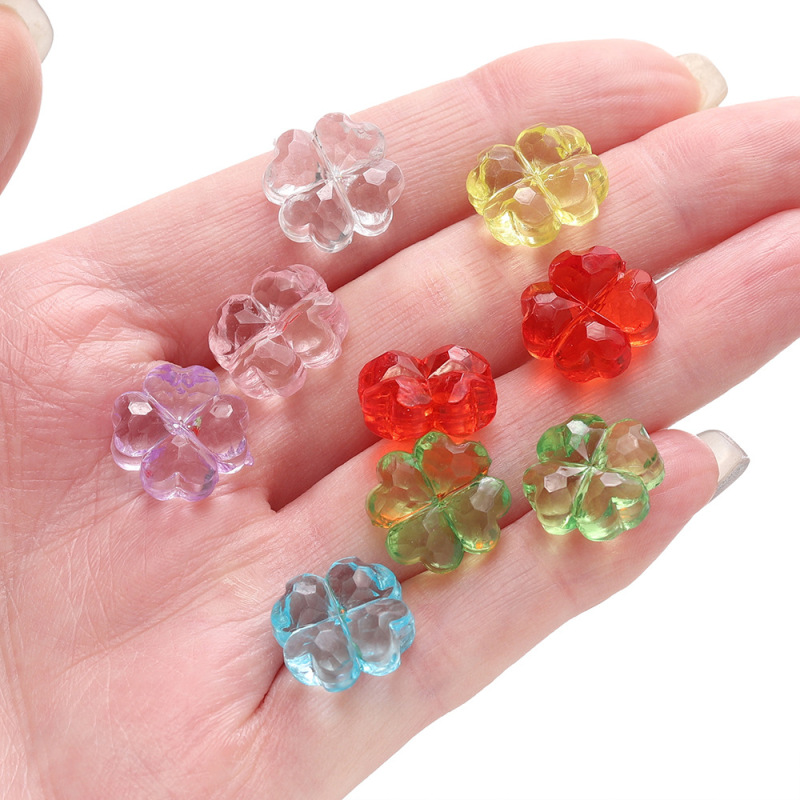 アクリル四つ葉のクローバービーズファンタジードリームシリーズアクリル透明ラウンドビーズブレスレットジュエリーブレスレット卸売|undefined