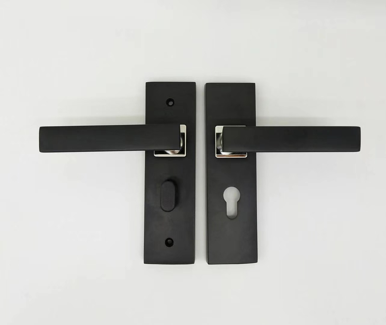 Cerradura de la puerta del baño cerradura de la puerta de aleación de aluminio cerradura de la manija de lengua única cerradura de la puerta de vidrio de la cocina del baño Baño cerradura de la puerta