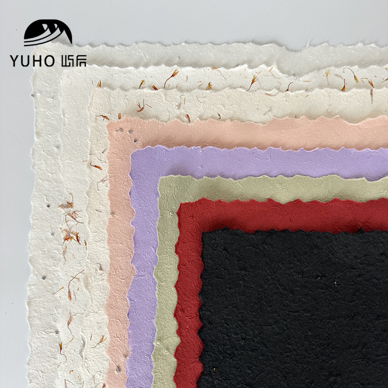 屿后 手撕东巴花瓣纸鲜花花束包花纸手工复古肌理纸花店包装材料