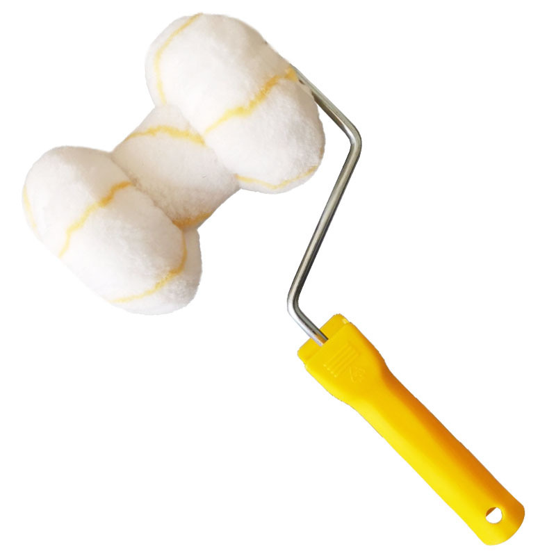 Huade Haojia decorada con cepillo de rodillo de teja de acero de color, tablero de olas, herramienta de pintura de cepillo práctica, cepillo de tubería, rodillo de doble rueda