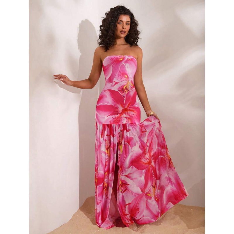 Aliexpress Autumn Foreign Trade New Women Dresses Women's Beach Wear Wedding Guest Dresses Elegant