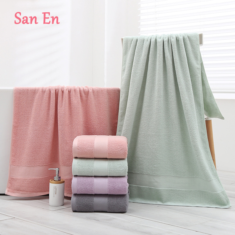 Toalla de baño hombres y mujeres al por mayor 70*140 algodón absorbente baño adulto algodón Hotel Toalla de baño Comercio exterior entrega logo