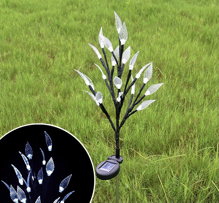 Luz de bola solar LED, jardín al aire libre, luz de flor de cerezo, luz de tierra, luz de decoración de atmósfera, luz de césped de parque