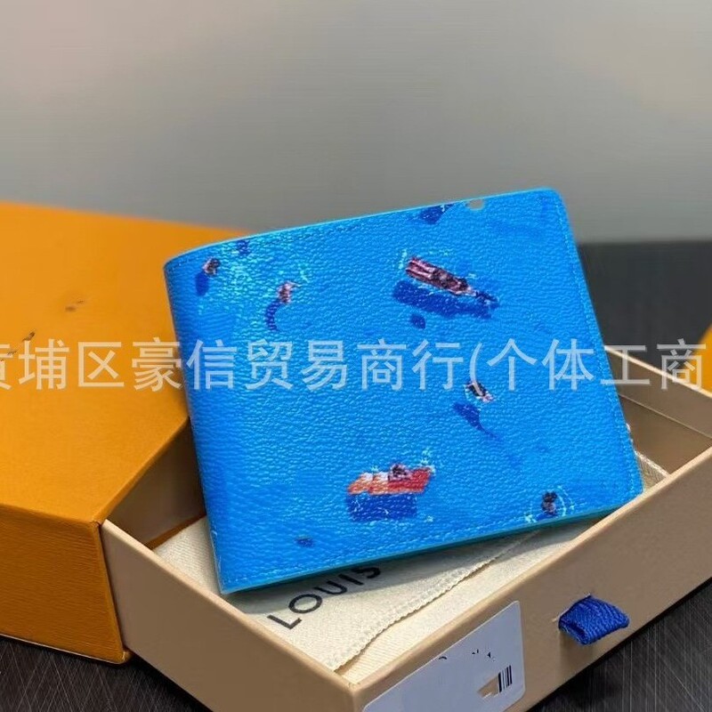 Cross-Border Unisex Limited Edition Short Clip Daily Multi-Functional Short Foldableing Card Holder Genuine Leather Card Holder Gift Box Cross-Border Unisex Limited Edition Short Clip Daily Multi-Functional Short Foldableing Card Holder Genuine Leather Card Holder Gift Box