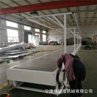 镀锌链板组装流水线 灯架组装输送机传送带 折弯链板装配生产线