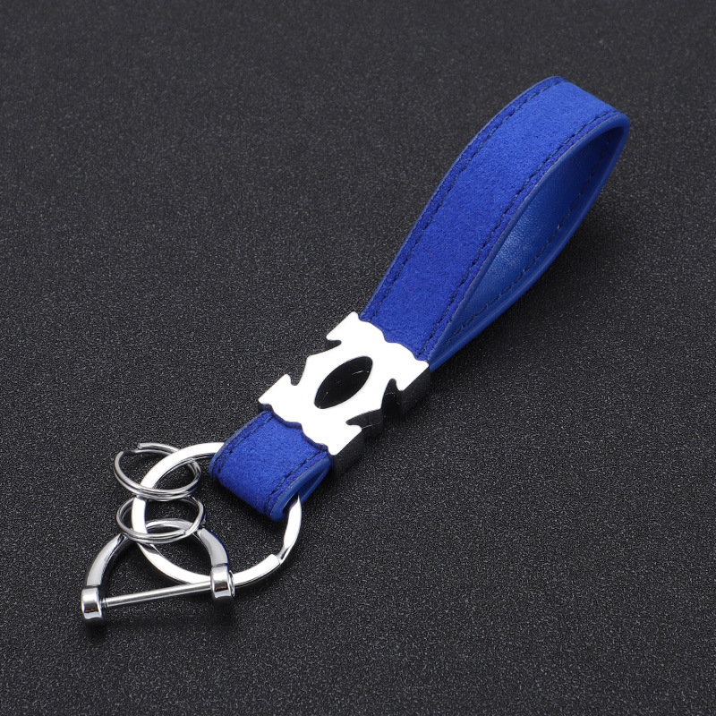 Nuevo llavero de coche de moda llavero de piel de gamula pareja de hombres y mujeres colgante creativo de personalidad de alta gama